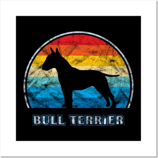 Bull Terrier Vintage Design Dog Posters and Art